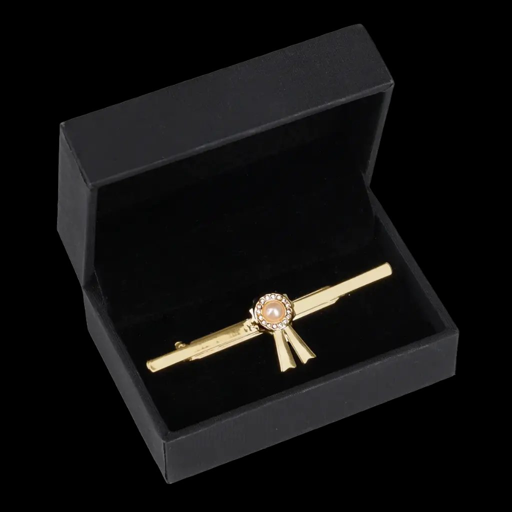 Supreme Products Royal Rosette Tie Pin - Gold