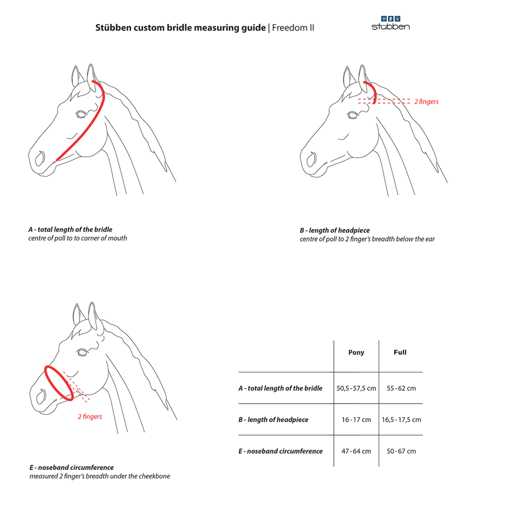 Stübben Freedom II Snaffle Bridle with Combined Noseband - Image 3