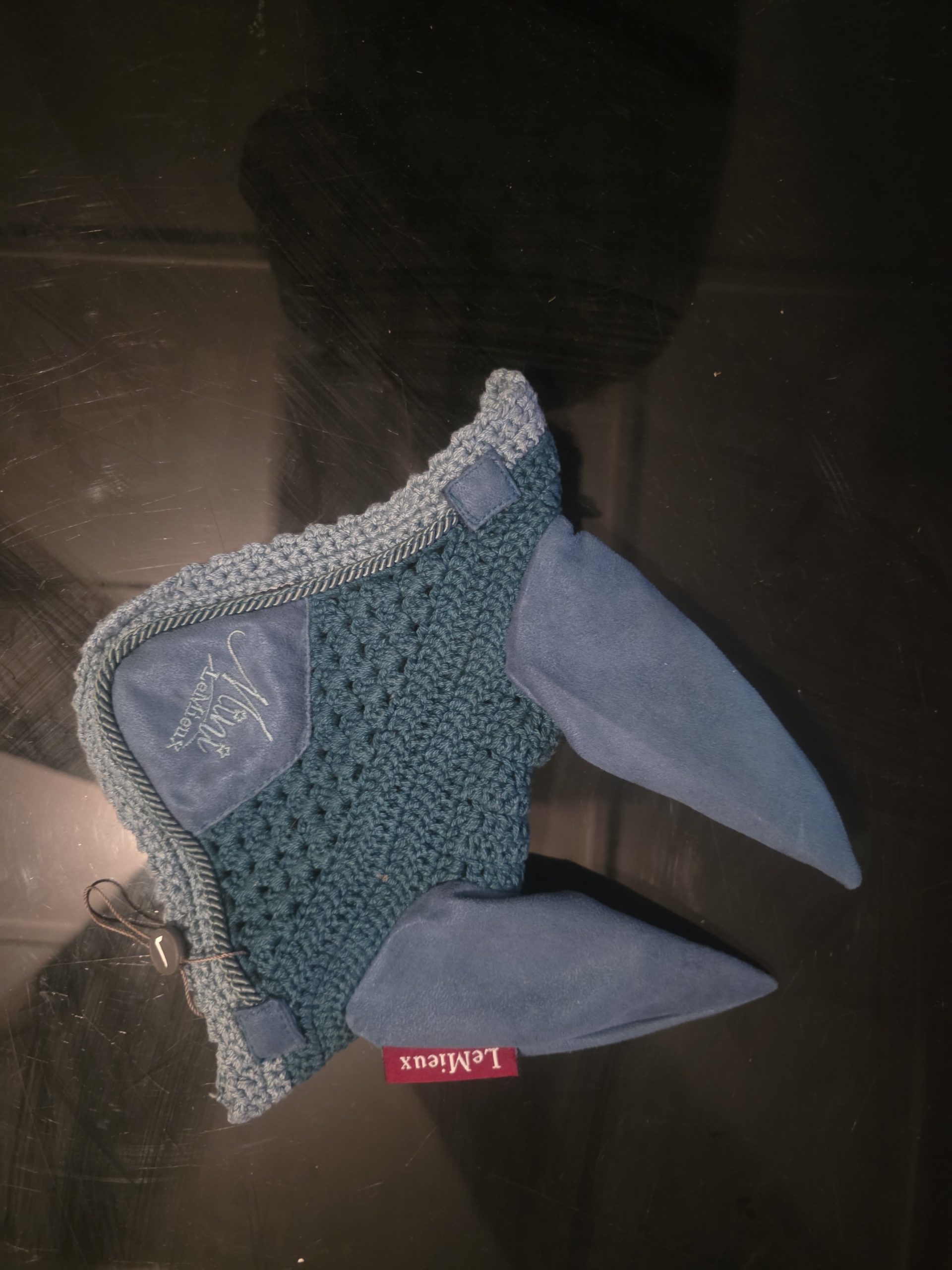 Pre-Loved LeMieux Mini Suede Jump Square – Marine set - Image 2