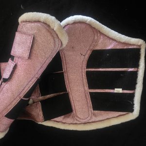 Preloved Glitter Brushing Boots – Pink