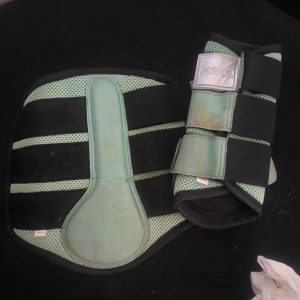 Preloved Glitter Brushing Boots – Mint Green | Full/XL