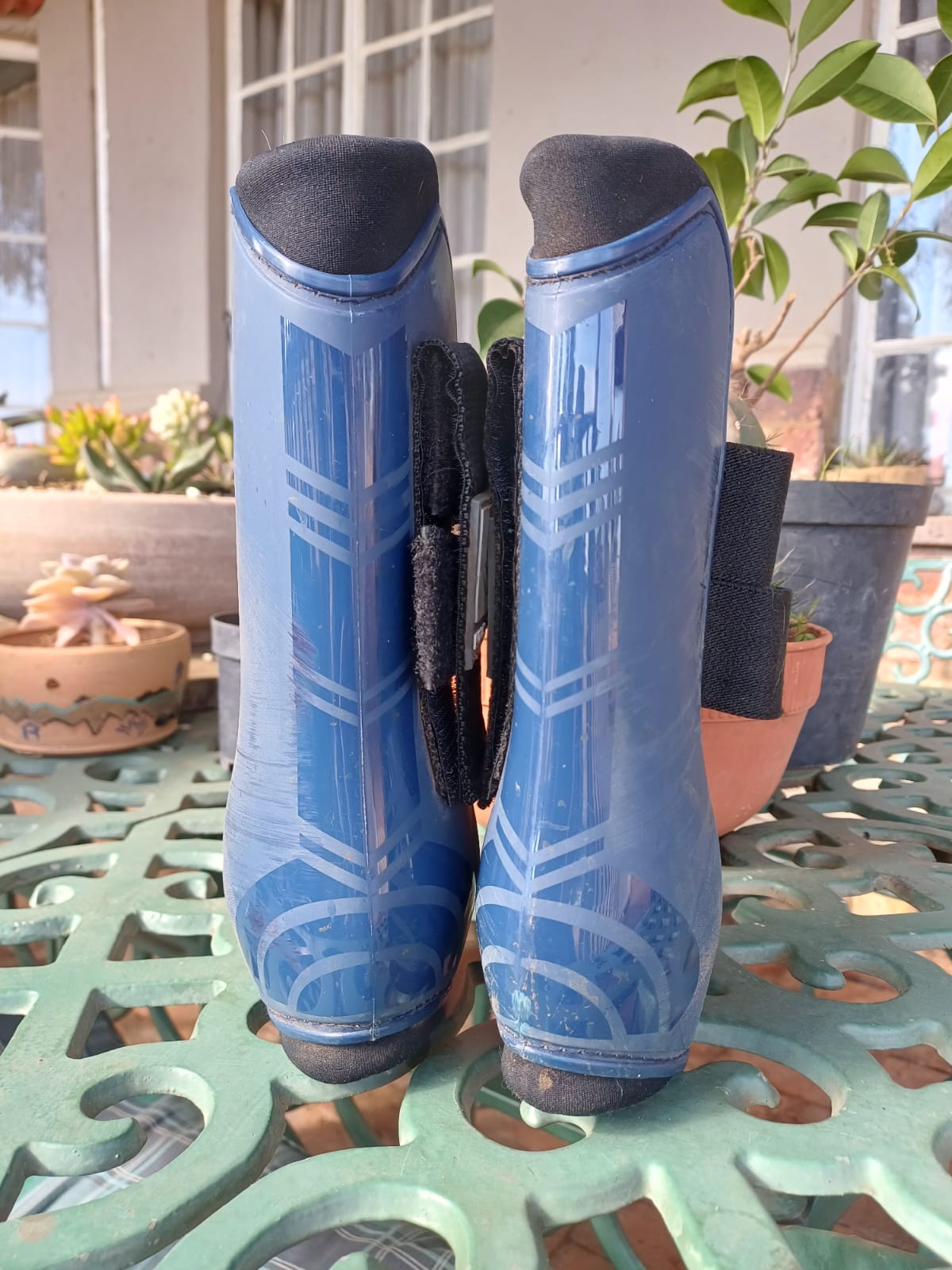 Preloved Equitec Hardshell Tendon Boots – Blue | Medium - Image 3
