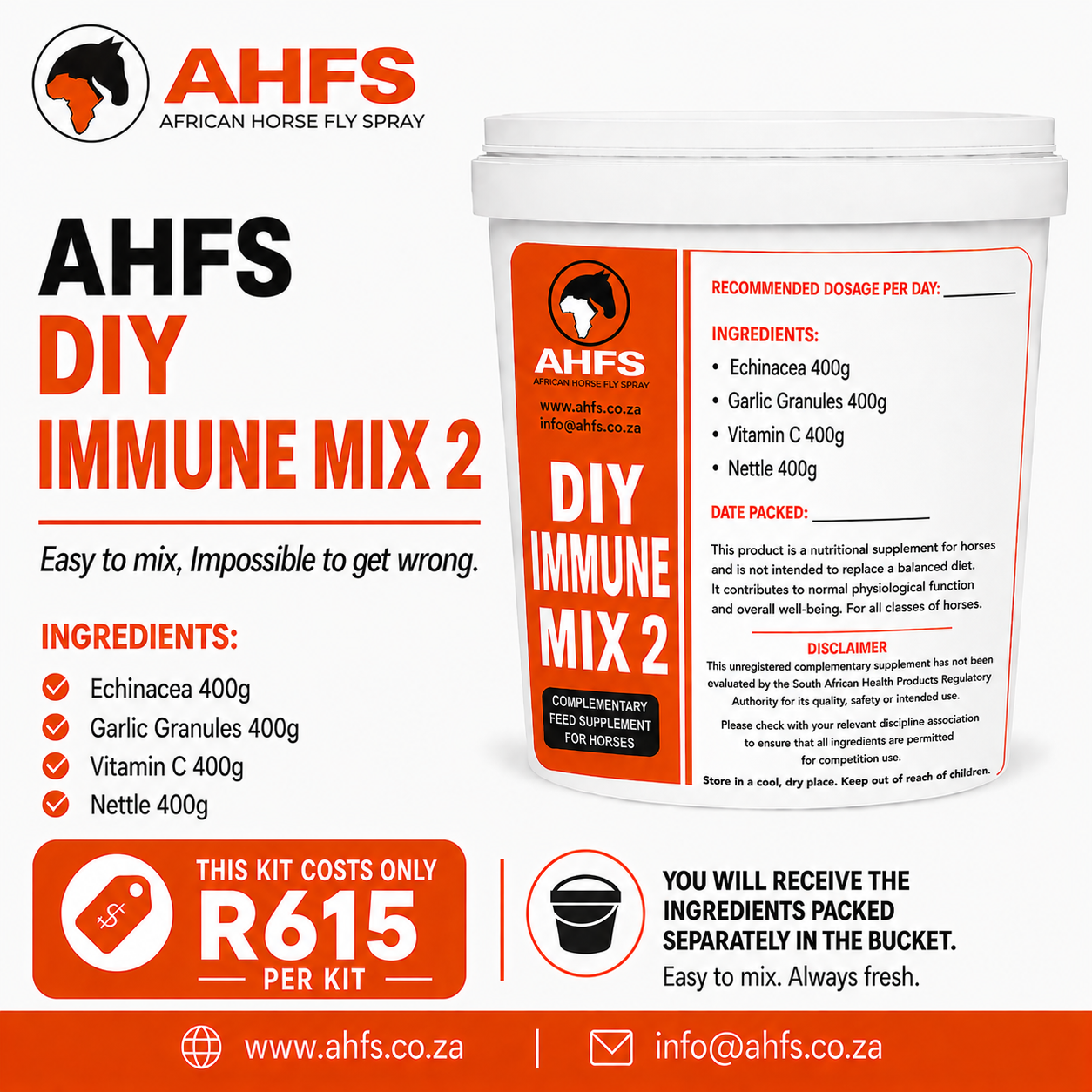 AHFS DIY immune mix 2 Arkle products